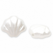 Imitationsperlen Muschel White