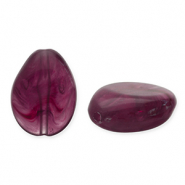 Acrylperlen Tropfenform Aubergine