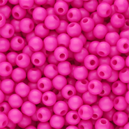 4 mm Acrylperlen Shiny Magenta pink