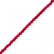 Glas Top Facett Perlen Red