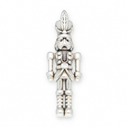 Metall Anhänger DQ Nussknacker Antik silber (Nickelfrei)