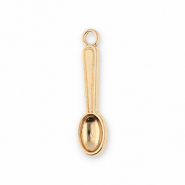 Metall Anhänger Löffel Gold