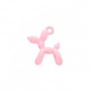 Metall Anhänger Ballonhund Pudel Light pink