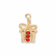 Metall Anhänger Geschenk Gold-red