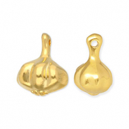 Metall Anhänger DQ Knoblauch Gold (Nickelfrei)