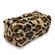BY31® Etui Teddy mit Leopard-Print Light brown-brown-black
