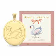 BY31&reg; Stainless Steel - Rostfrei Stahl Anh&auml;nger Schwan Gold