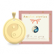 BY31&reg; Stainless Steel - Rostfrei Stahl Anh&auml;nger Yin & Yang Gold