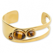 Armbänder aus Stainless Steel - Rostfreiem Stahl Bangle Gold-golden brown