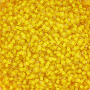 Preciosa Rocailles Ornela 8/0-85016 White lining-sunshine yellow