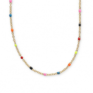 Ketten aus Stainless Steel - Rostfreiem Stahl Neon multicolour-gold