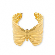 Armbänder aus Stainless Steel - Rostfreiem Stahl Bangle Schmetterling Gold