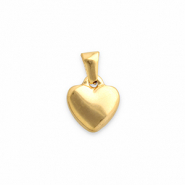 Stainless Steel - Rostfrei Stahl Anhänger Herz Gold