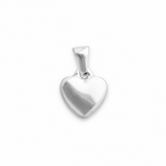 Stainless Steel - Rostfrei Stahl Anhänger Herz Silver