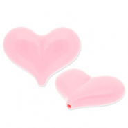 Acrylperlen Herz Pink