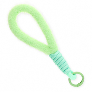 Trendy Segeltau-Handykette Plüsch Pastel green-mint green