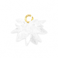 Zirkonia-Anh&auml;nger Blume Transparent