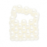 Statement-Anhänger Handtasche White
