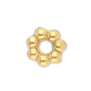 Stainless Steel - Rostfrei Stahl Perlen Spacer Bali Ring 3 mm Gold