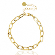 Gliederarmb&auml;nder aus Stainless Steel - Rostfreiem Stahl Gold