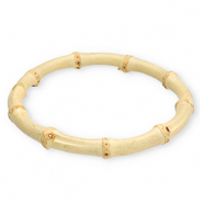 Bambus-Armbänder Bangle Natural white