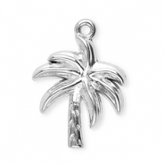 Stainless Steel - Rostfrei Stahl Anhänger Palme Silver