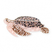 Haarschmuck Haarklemme Schildkröte Pearl shine brown-black-white