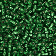 Miyuki Rocailles 8/0 Silver Lined Lt.Green 8-0015