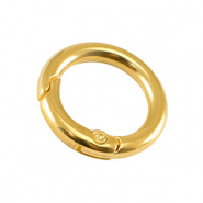 Metall Zubeh&ouml;r DQ Schl&uuml;ssel Anh&auml;nger 24mm Gold (Nickelfrei)