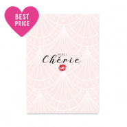 Schmuck Karten "Merci Ch&eacute;rie" Light pink