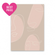 Schmuck Karten Gesichter Light pink-rose