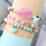 Schmucksets Naturstein Perlen