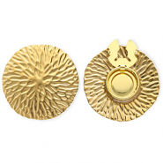 Knopfabdeckung aus Stainless Steel - Rostfreiem Stahl Rund Gold
