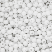 6 mm DQ Acrylperlen shiny Snow white 11-0602 TCX