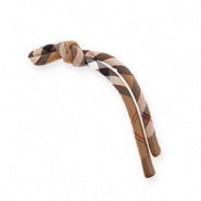 Schl&uuml;sselanh&auml;nger Paracord Brown-black-white-red