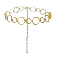 Bauchkettchen Doppelring Gold