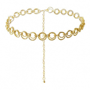 Bauchkettchen Doppelring Gold