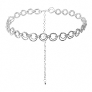 Bauchkettchen Doppelring Silver