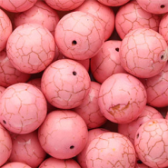 Perlen Keramik 20&nbsp;mm Pink