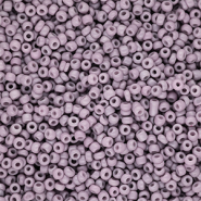Glasperlen Rocailles 12/0 (2 mm) Dusty mauve purple