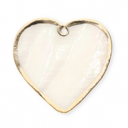 Muschel Anhänger Specials Herz White-gold