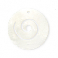 Muschel Anhänger Specials Spirale White