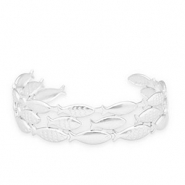 Armbänder aus Stainless Steel - Rostfreiem Stahl Bangle Fisch Silver