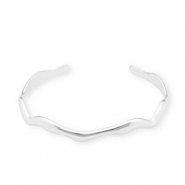 Armbänder aus Stainless Steel - Rostfreiem Stahl Bangle Silver