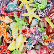 Acrylperlen Meeresleben Multicolour-white
