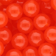 16 mm DQ® Acrylperlen shiny Vermillion red