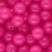 14 mm DQ® Acrylperlen shiny Magenta pink