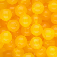 14 mm DQ® Acrylperlen shiny Warm yellow