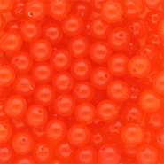 10 mm DQ® Acrylperlen shiny Vermillion red