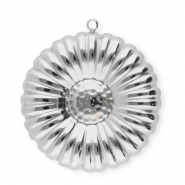 Stainless Steel - Rostfrei Stahl Anhänger Blume Silver
